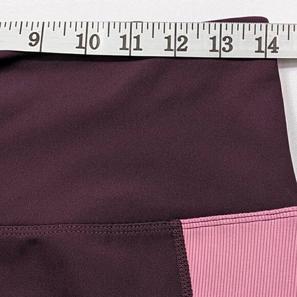 Tangerine NEW Port Rose Ribbed Leggings Athleisure Workout Size Medium - Picture 6 of 12